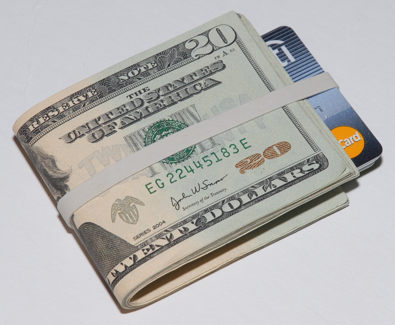 The rubber band wallet