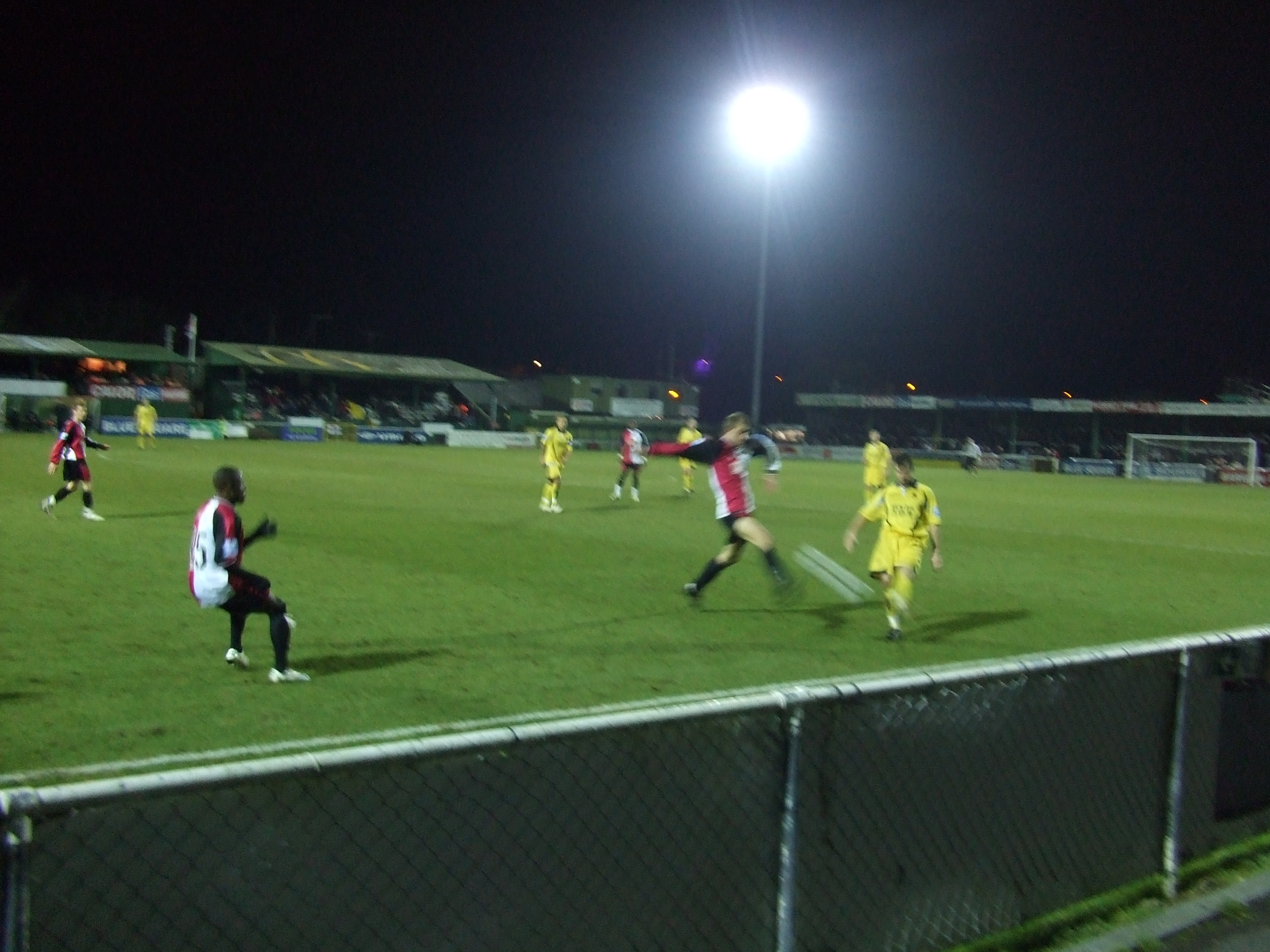Eastbourne Borough away to Woking 27/01/09.