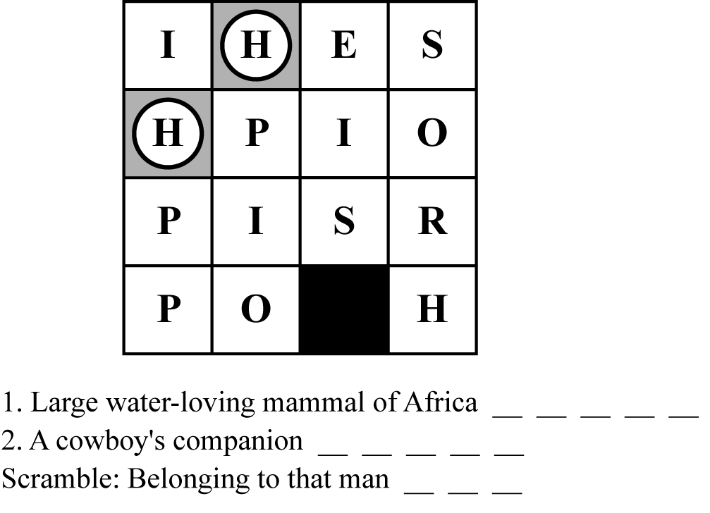 A basic example of a Pazurgo puzzle.