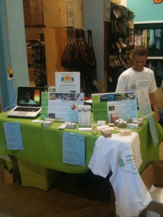 Clean The World Soap Company at Earth Day Celebration.
