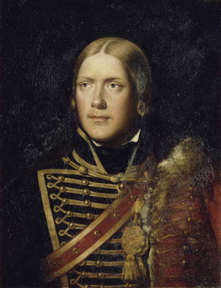Michel Ney, Prince of Moscow, as a sous-lieutenant in the uniform of the 4th Hussars (Hussards de Saxe) in 1792, Adolphe Brune (Paris, 1802 ; Paris, 1875), 1834.