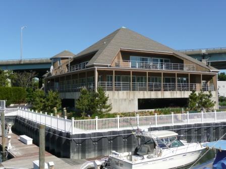 Burnham Sterling's office building at the Cos Cob harbor.