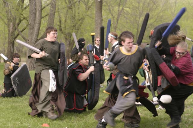 An example of battle gaming