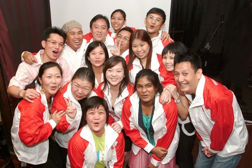 TYN p.L.a.Y after an enthusiastic musical performance.