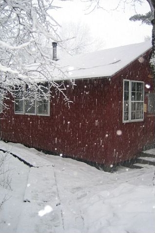 Binnacle, one of the student cabins, pictured in winter 2005