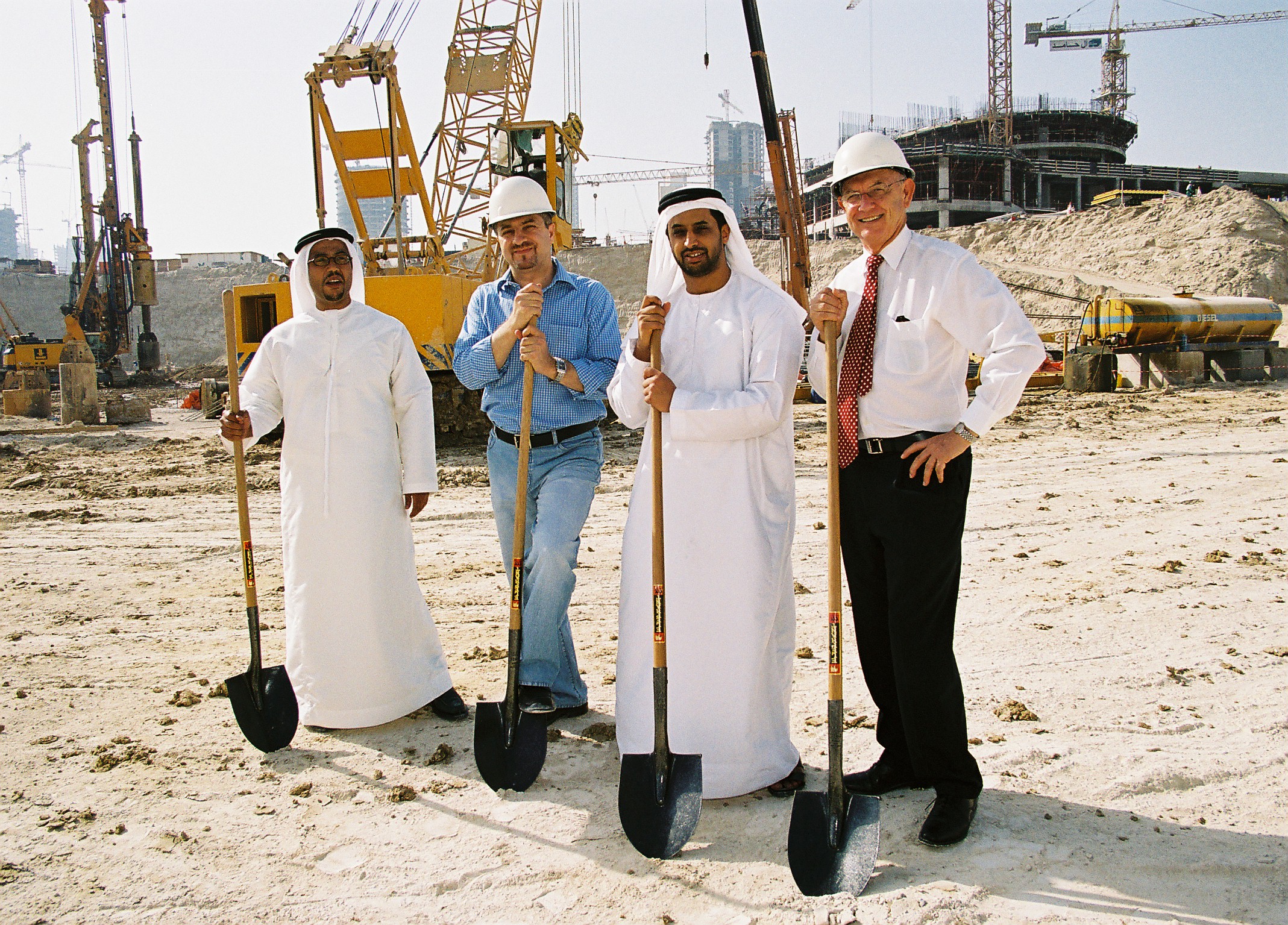  Ahmed Sultan Bin Sulayem during Almas Tower Ground Breaking in 2005