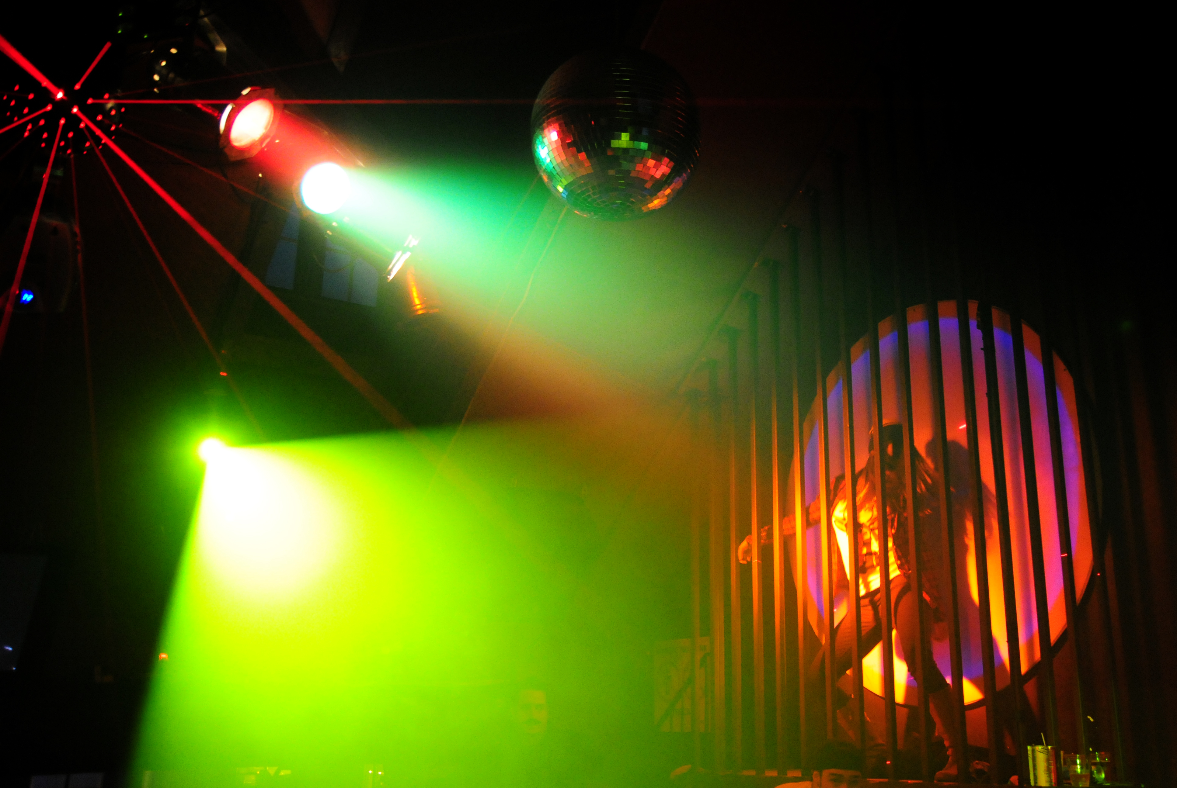 Dancer In The World Famous Cage. Dancer In The World Famous Cage.