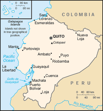 Location of Ecuador Location of Ecuador