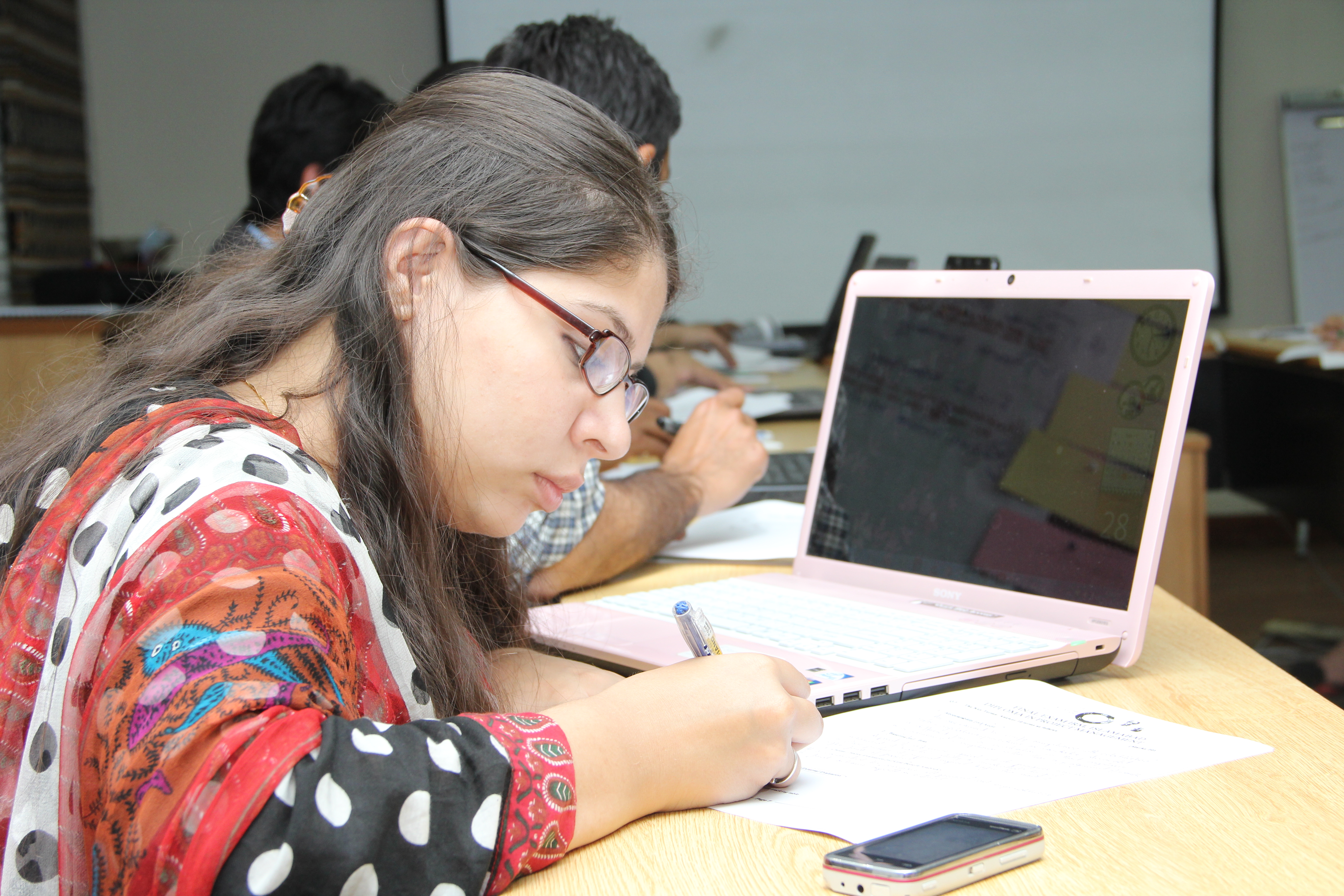 Participants during a training session