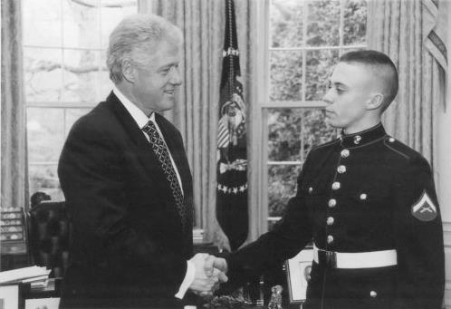 John Henry Silva with Bill Clinton, The White House