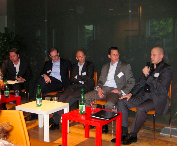 John Henry Silva, speaking at the Consulate of Switzerland