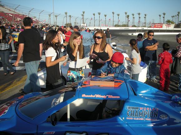 BWeaver Signing|Brandon Weaver signs autographs for fans after a race, 2011 BWeaver Signing|Brandon Weaver signs autographs for fans after a race, 2011