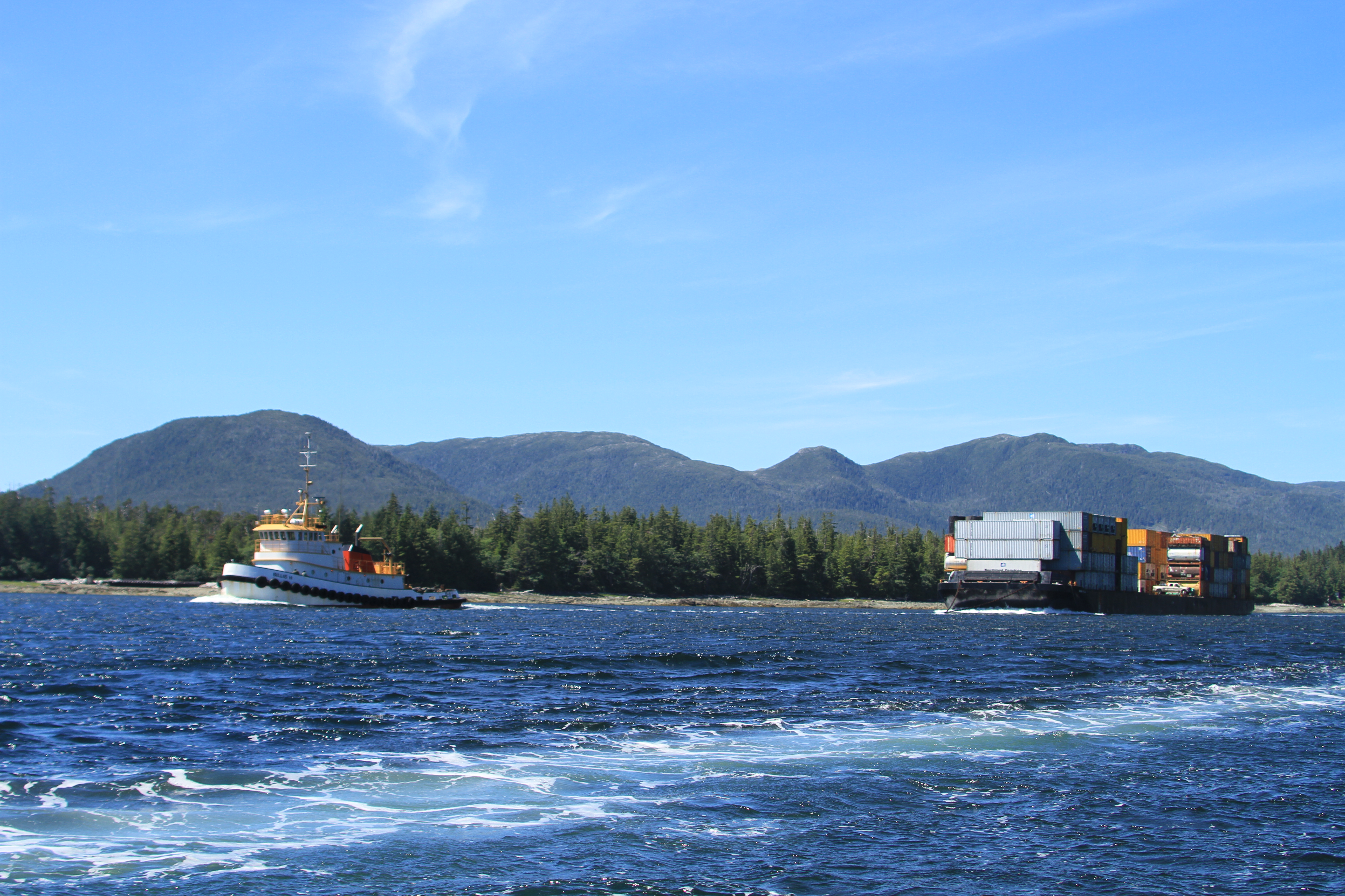 Tug and barge on Alaska run