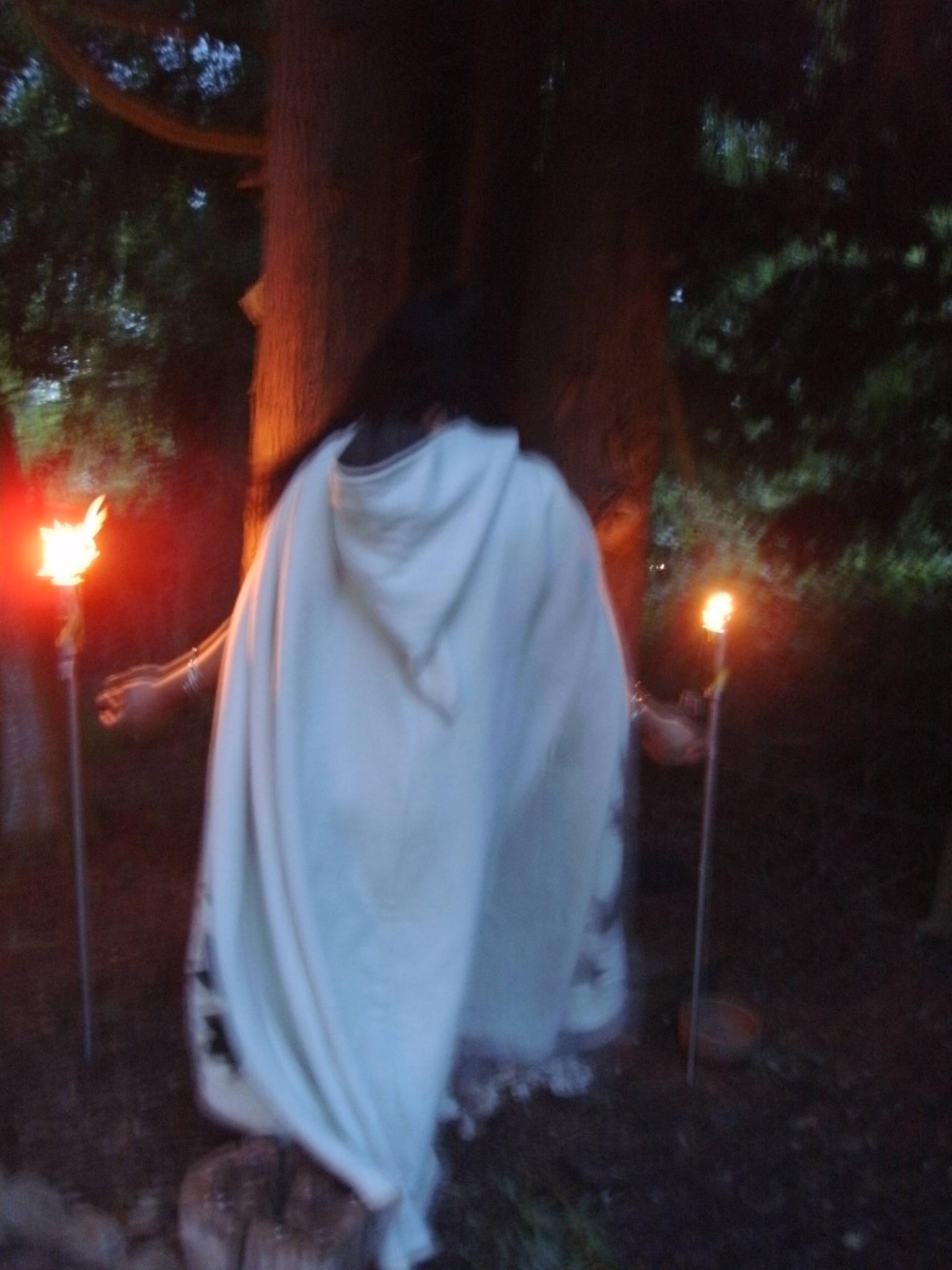 Sorita d'Este performing the Rite of Her Sacred Fires in May 2010