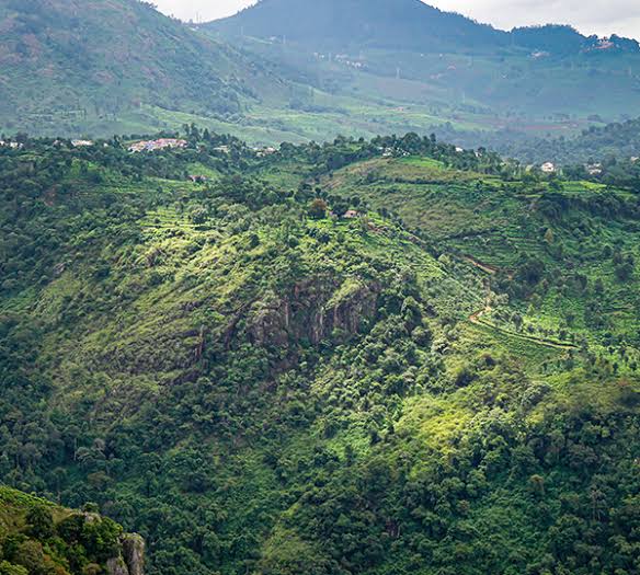 Map showing location of Kolli Hills