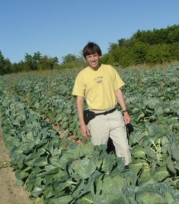 size|alt=Alt|Ostrowski at an organic vegetable farm in Maine, September 2009