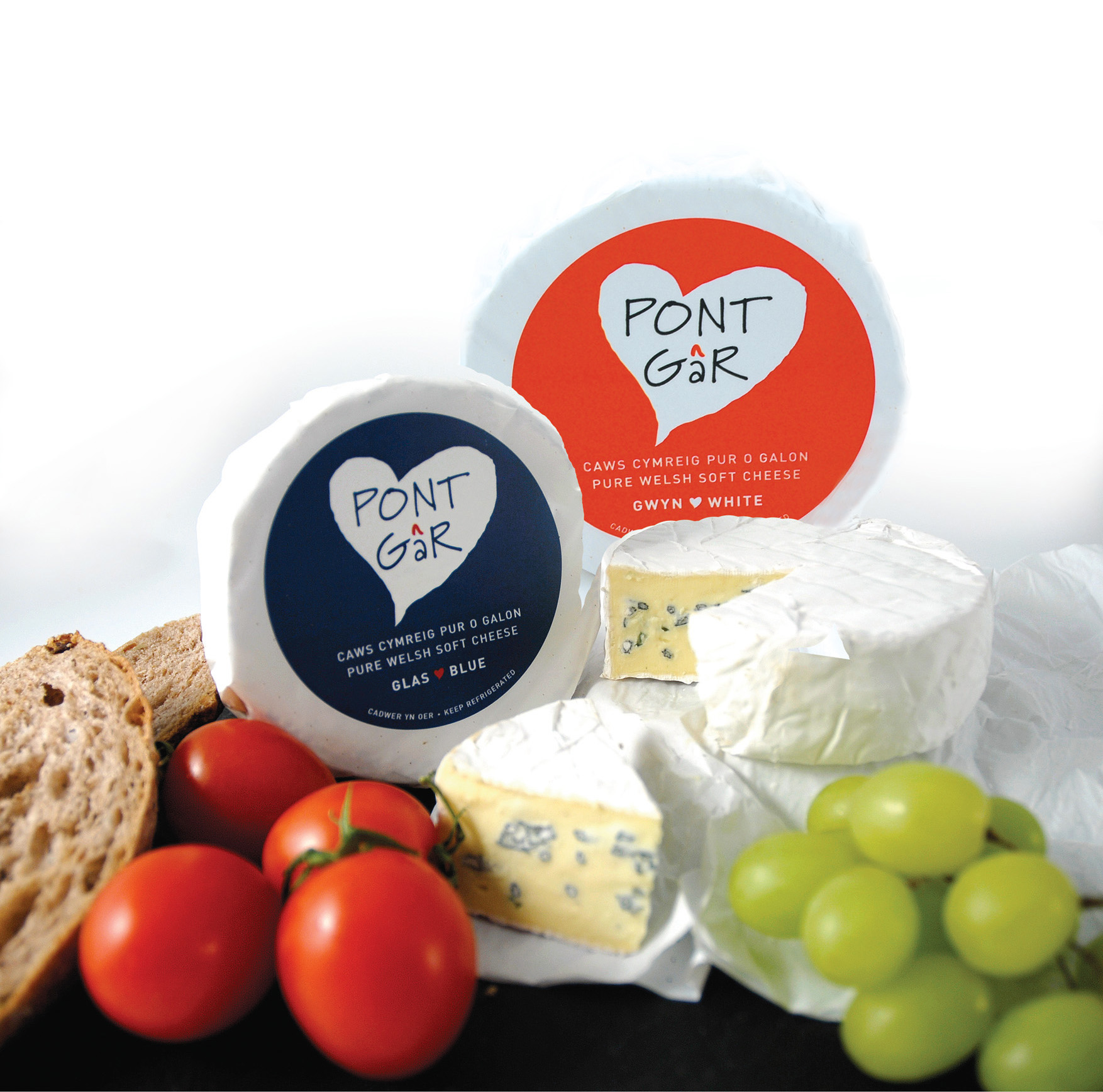 Pont Gâr White and Blue varieties.