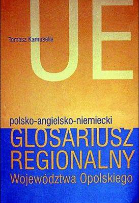 Cover of the Glosariusz regionalny.