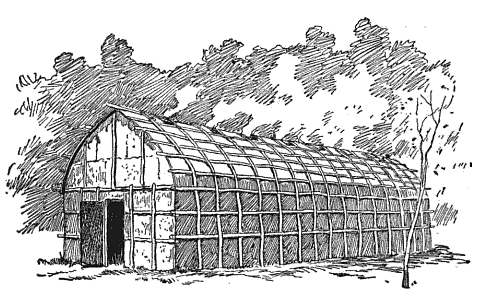 A Mohawk long house was located at The Wigwam for ceremonies and guests. A Mohawk long house was located at The Wigwam for ceremonies and guests.
