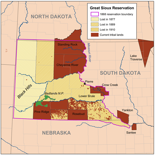In 1889, Chief Blue Horse and Chief Red Cloud opposed the partition of the Great Sioux Reservation and refused to sign the bill.