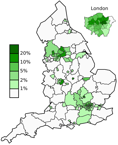 Muslim identity in England (2001)