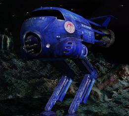 Red Dwarf ship Blue Midget (remastered version)