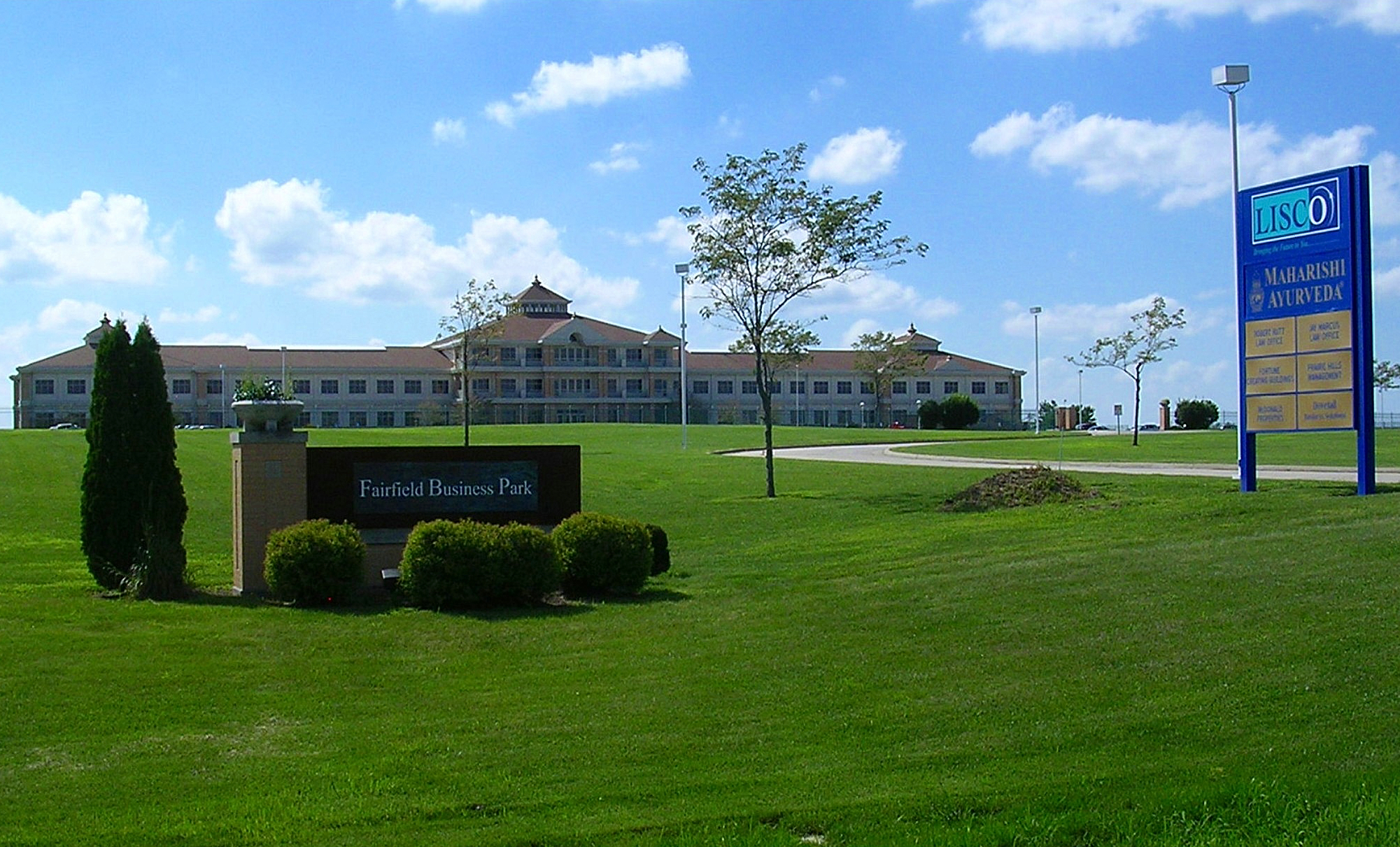 Fairfield Business Park, an MVA building, in Jefferson County, Iowa, north of Fairfield, built in 1998. 