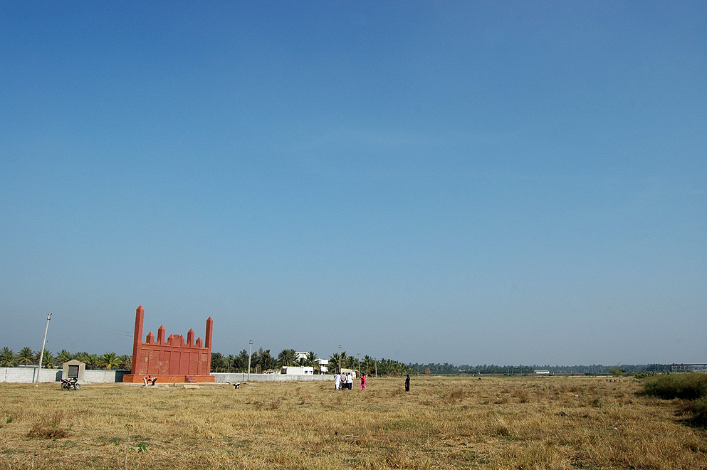 A view of burial ground at Tumkur City donated by Nazeer Ahmed.