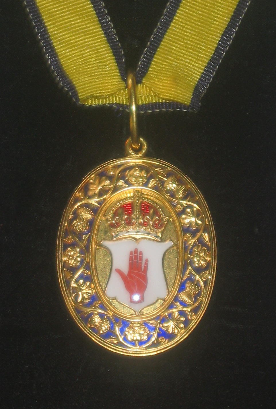 Insignia of a baronet in the Baronetage of the United Kingdom