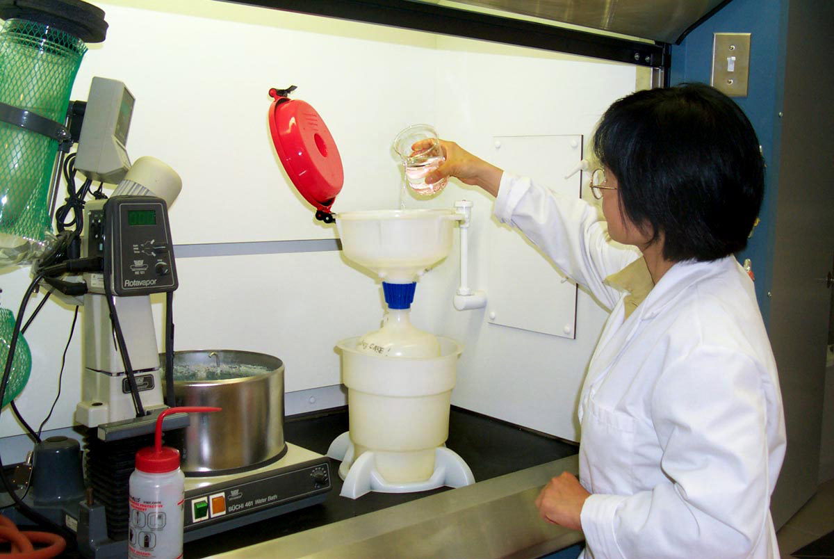 An ECO Funnel in use