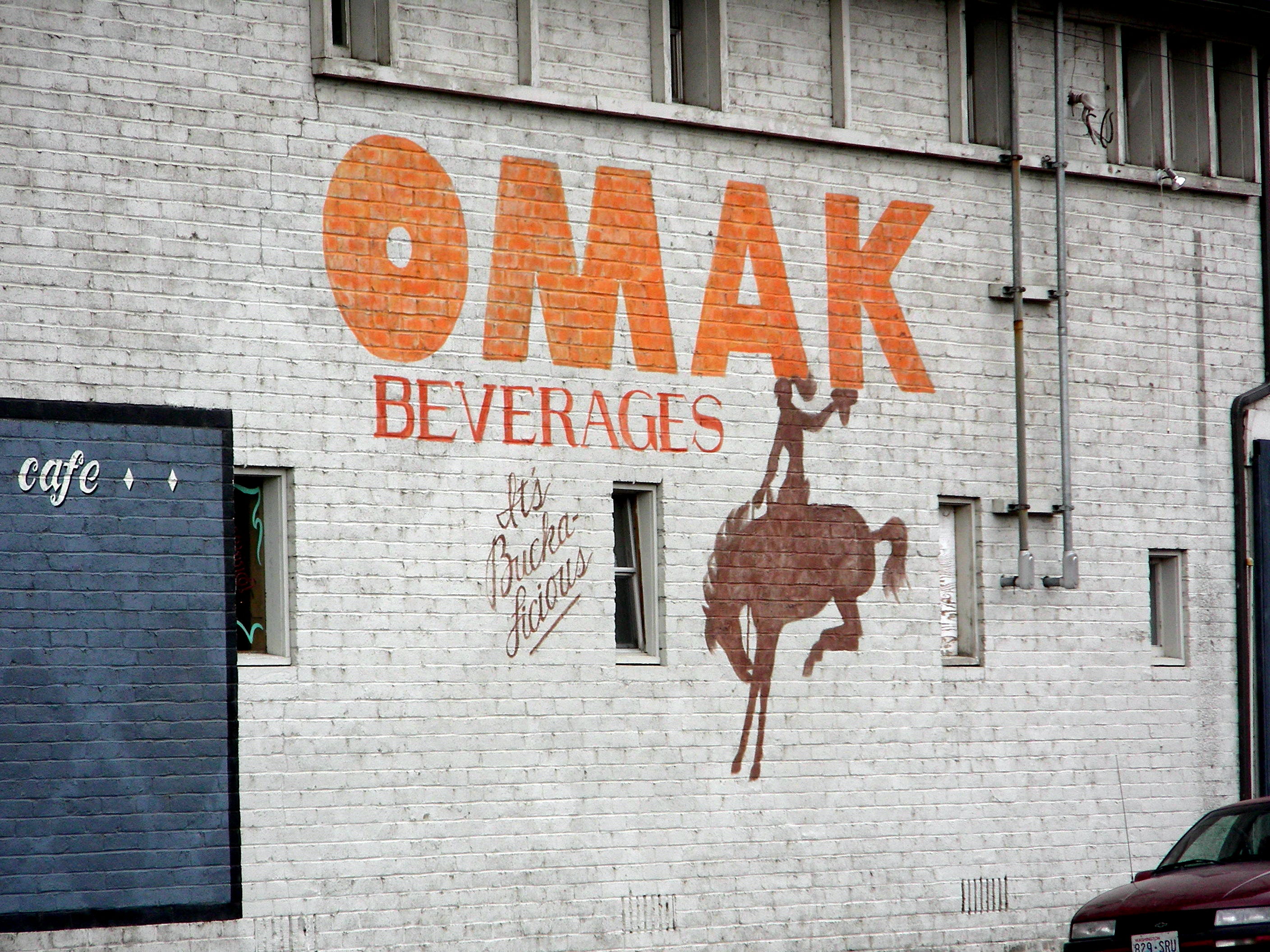 The historic Omak Beverages, which operated from the 1920s to the 1950s.