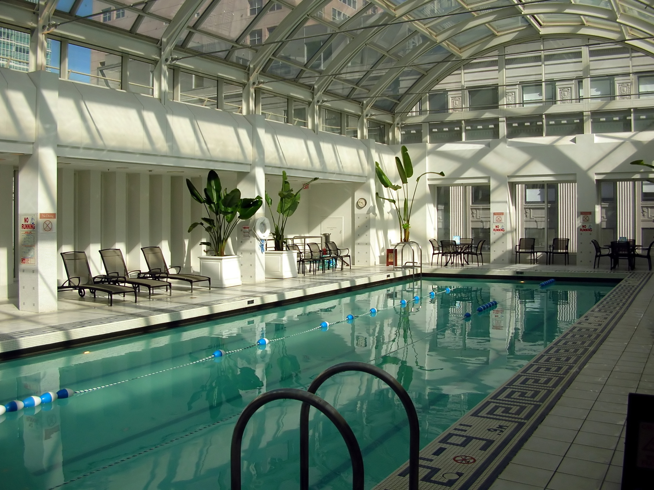 The Palace Hotel pool.