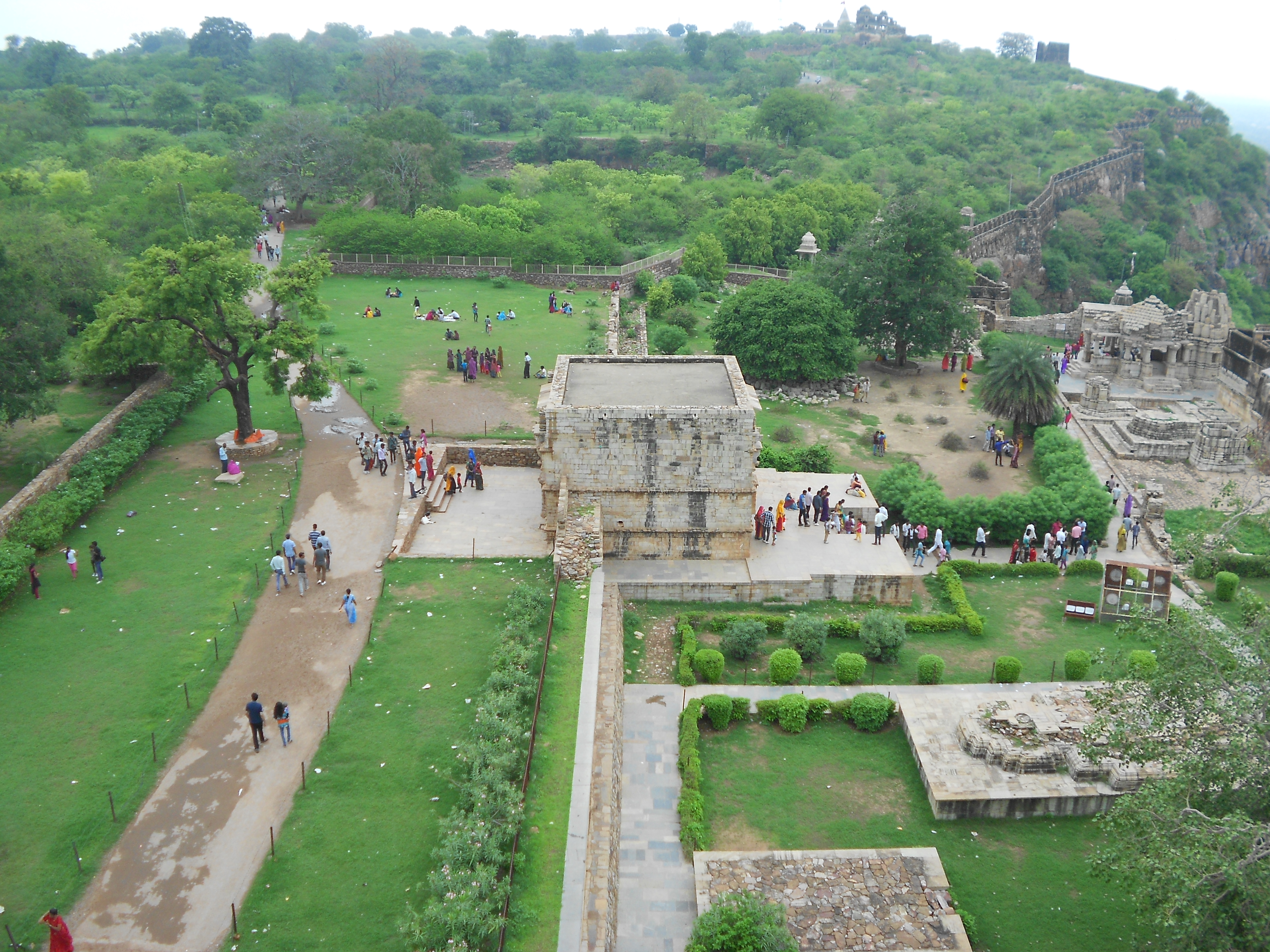 text|Chittorgarh Fort which Rana wanted to reclaim. Also seen is Vijay Stambha along with Gaumukh Reservoir. text|Chittorgarh Fort which Rana wanted to reclaim. Also seen is Vijay Stambha along with Gaumukh Reservoir.