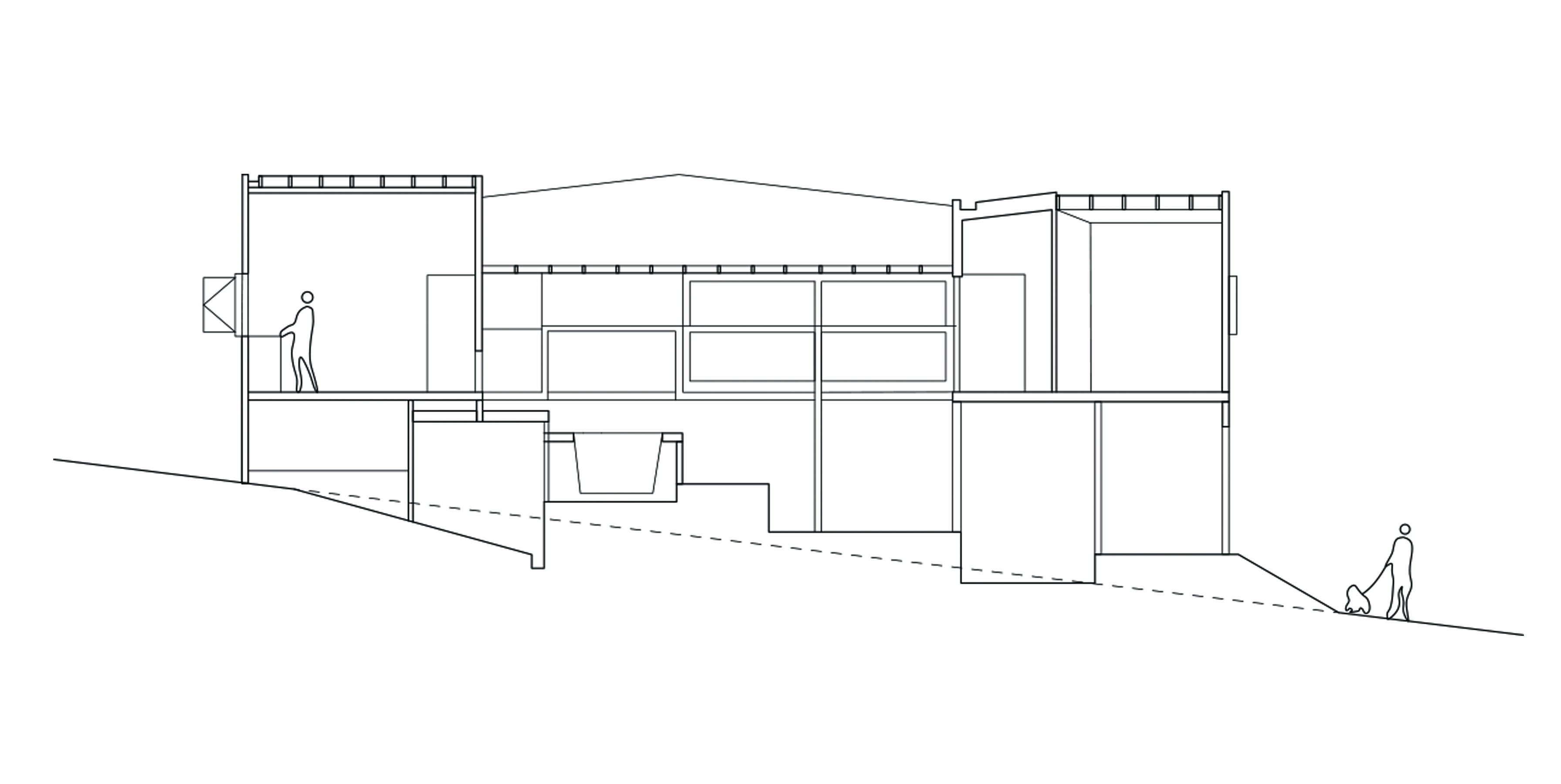 This is a section drawing of ivanhoe house This is a section drawing of ivanhoe house