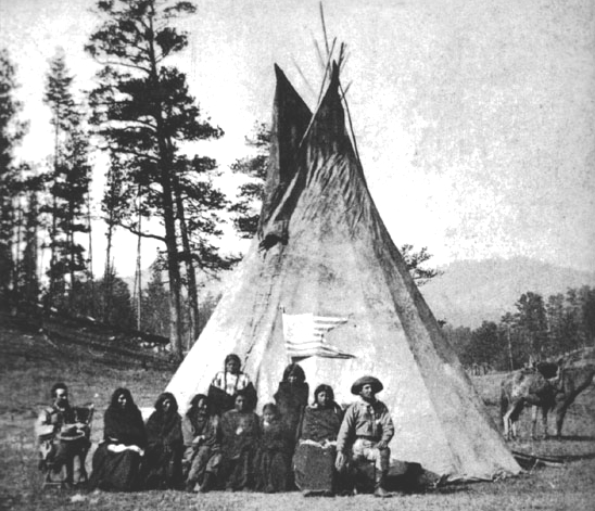  7th Cavalry Regiment guidon found at Slim Buttes fastened to the lodge of Chief American Horse.