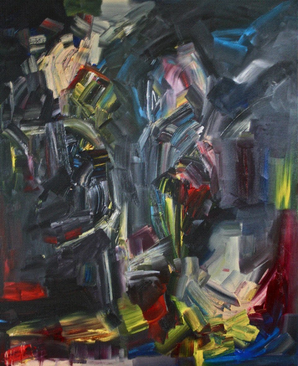 City Lights on Us. 2013. Oil on canvas