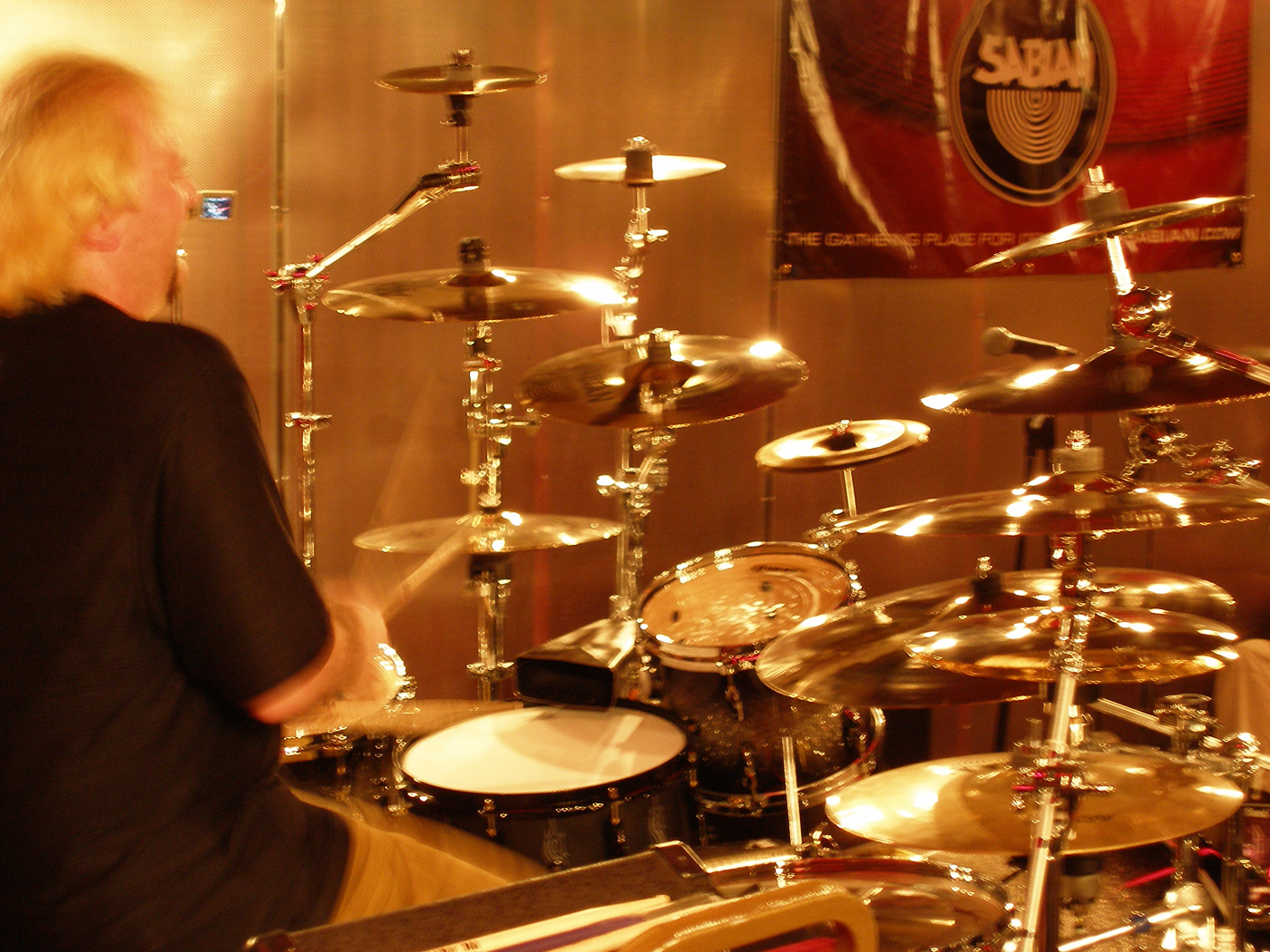 Thaler at Rhythmbase in Glasgow Scotland for a drum clinic, 2008