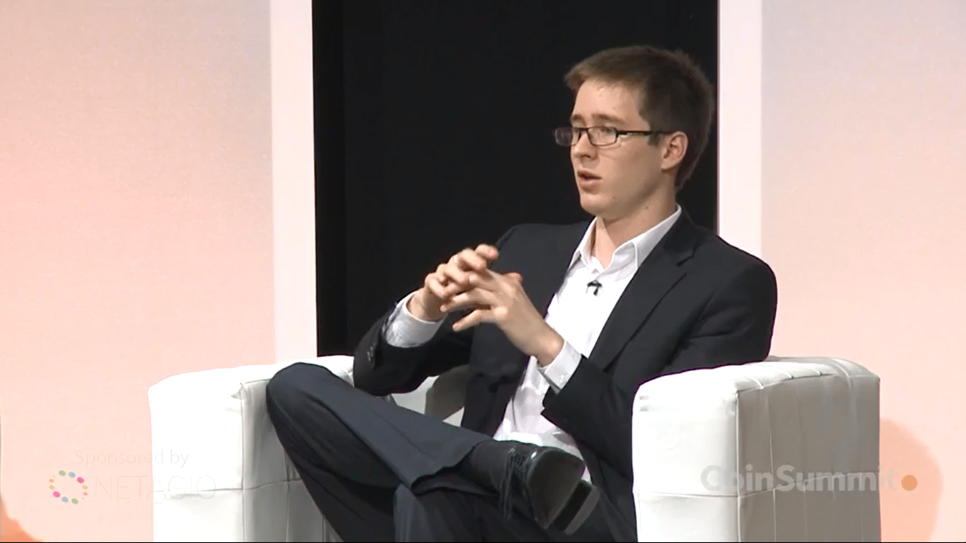 Mark Lamb, Coinfloor's CEO, at CoinSummit 2014 in London.