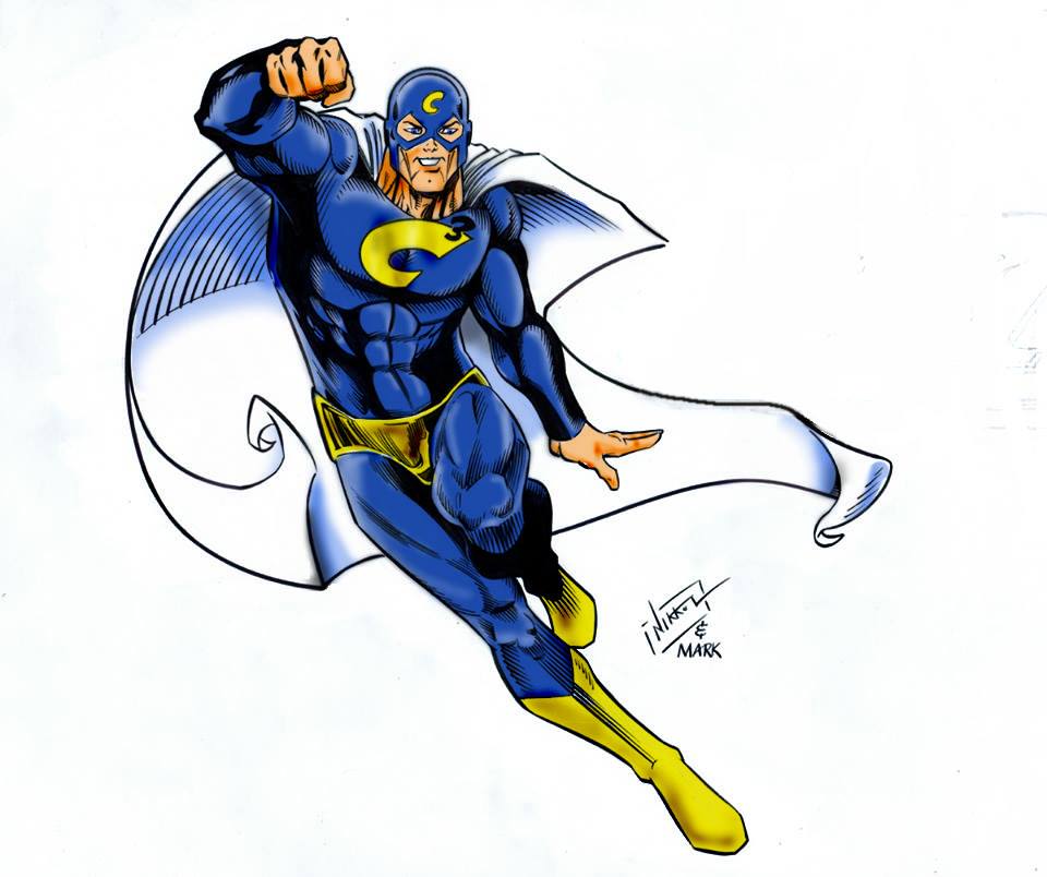 To celebrate the fifth annual show and its expansion to an arena and 3 day event, the Connecticut ComiCONN Superhero was created by promoter Mitch Hallock and became the con's mascot in 2014. Fans were asked to send in name suggestions for the new hero.