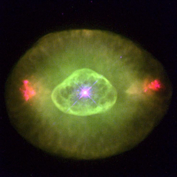 The green planetary nebula NGC 6826