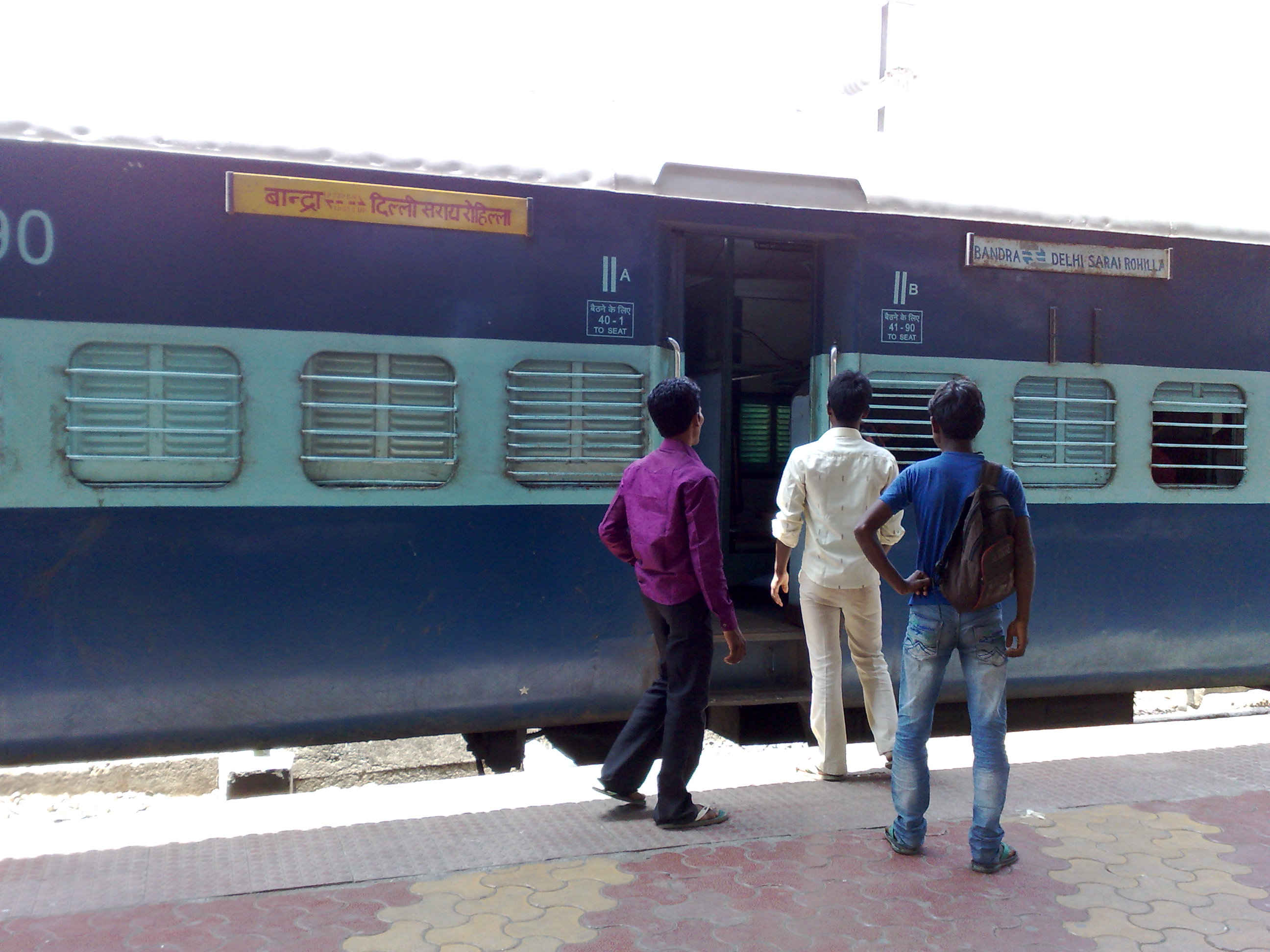 Bandra Terminus Delhi Sarai Rohilla Express - 2nd Class seating coach