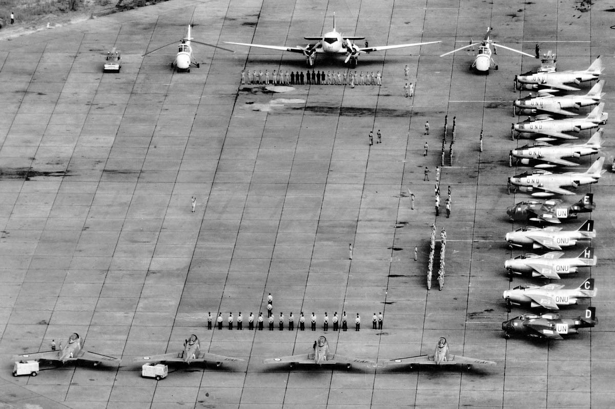 Philippine Air Force F-86 Sabres assigned to ONUC.