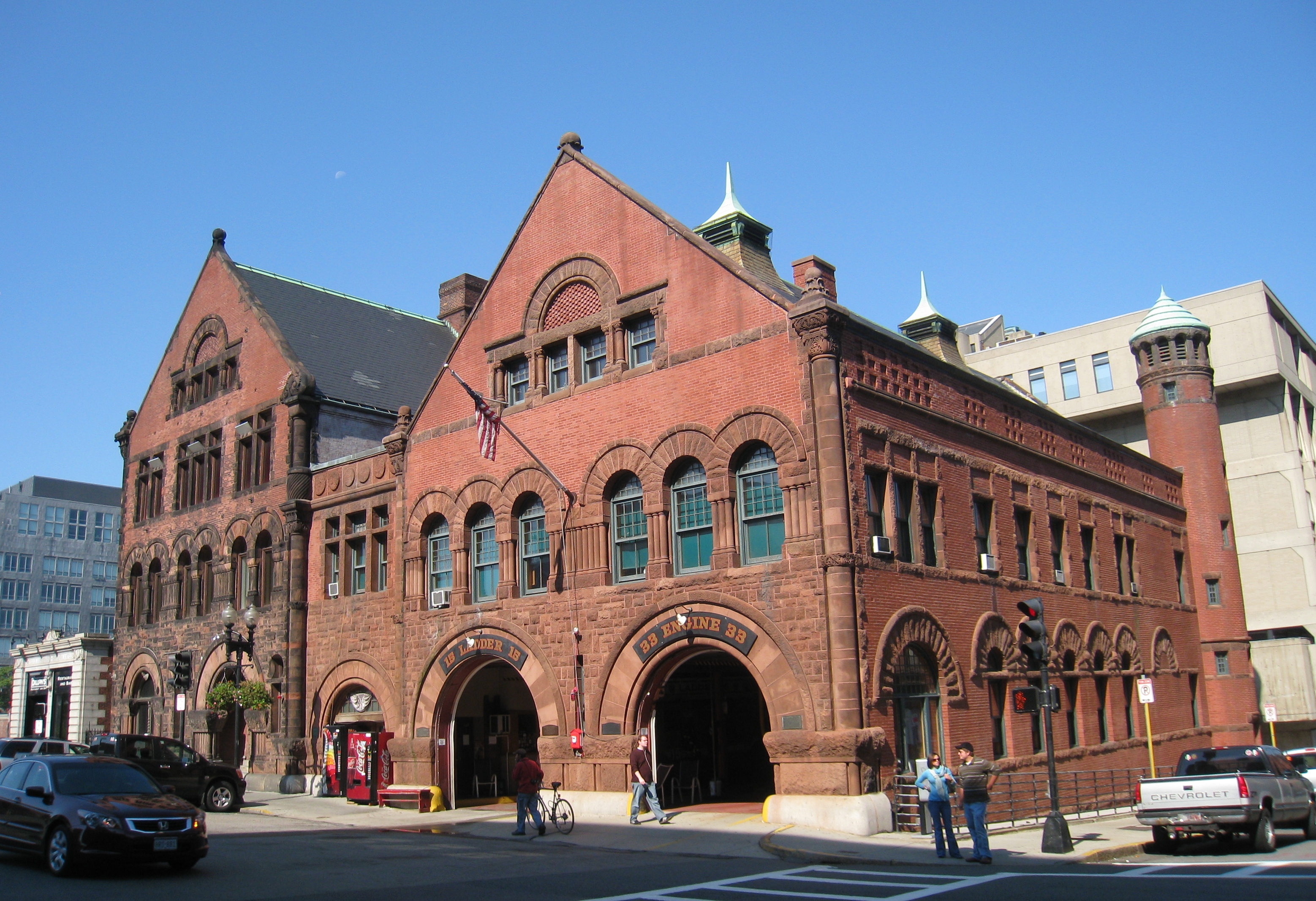 Quarters of Engine 33 and Ladder 15 in the Back Bay, the oldest operating firehouse in the city.