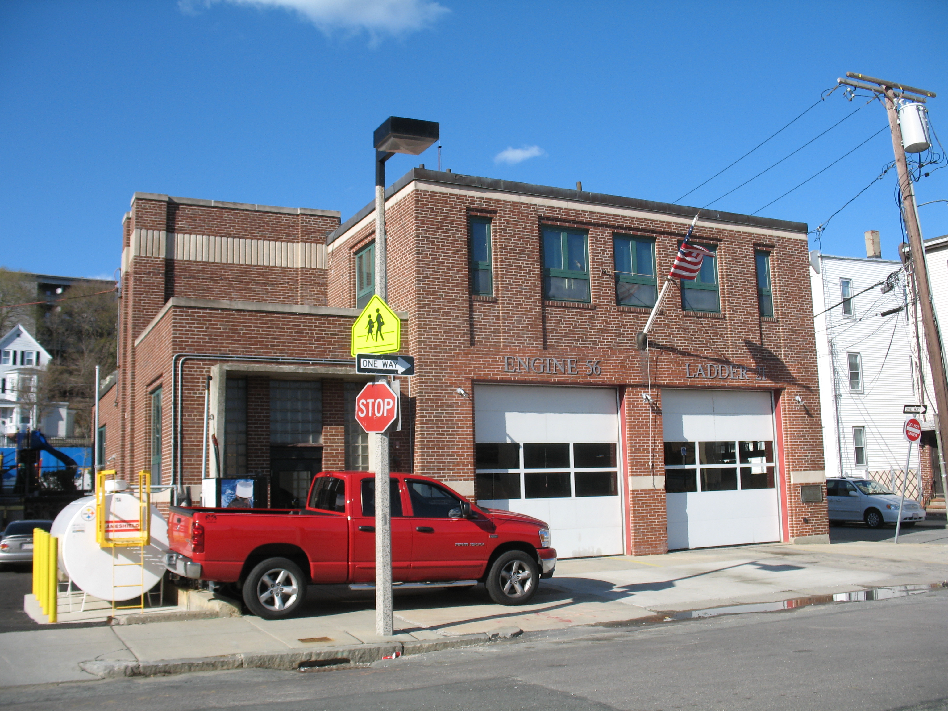 Quarters of Engine 56 and Ladder 21 in East Boston.