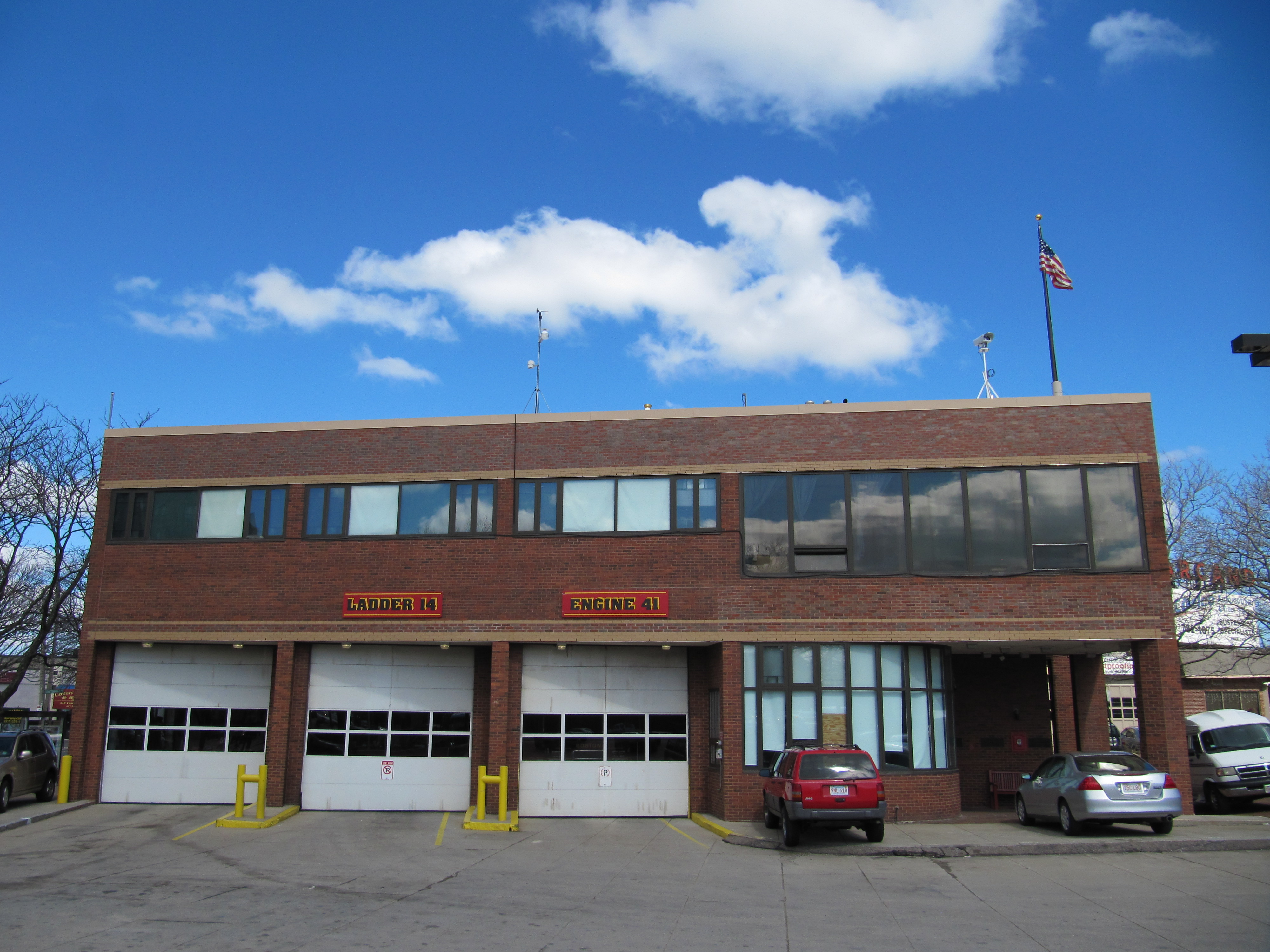 Quarters of Engine 41 and Ladder 14 in Allston, commonly referred to by Boston Firefighters as "Fire Alley".
