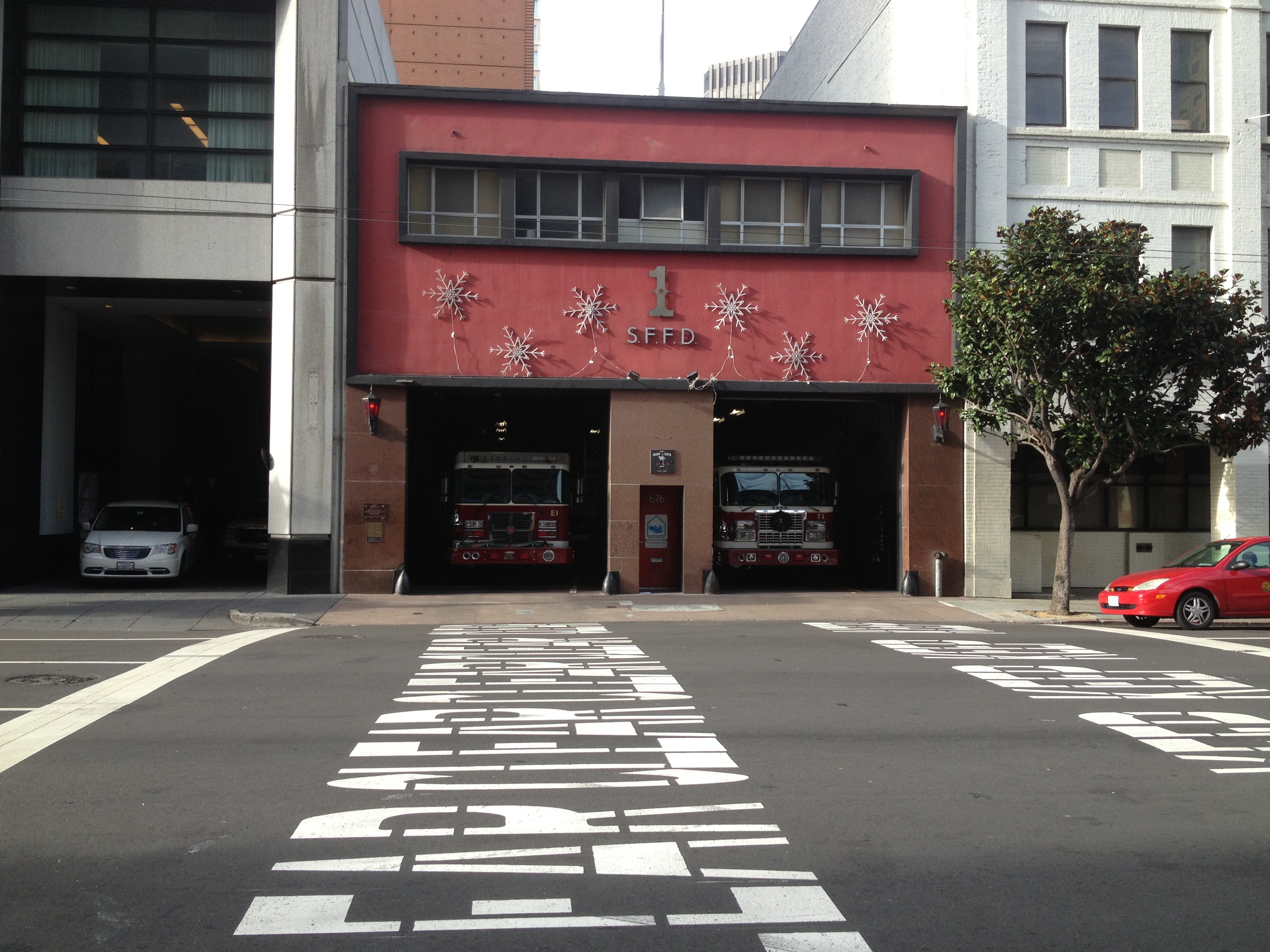 The former quarters of Engine 1, Truck 1, and Rescue Squad 1, located on Howard St.
