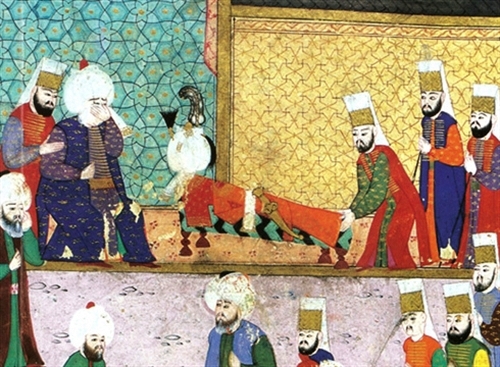 Her husband Şehzade Mustafa. (Hüner-Nâme)