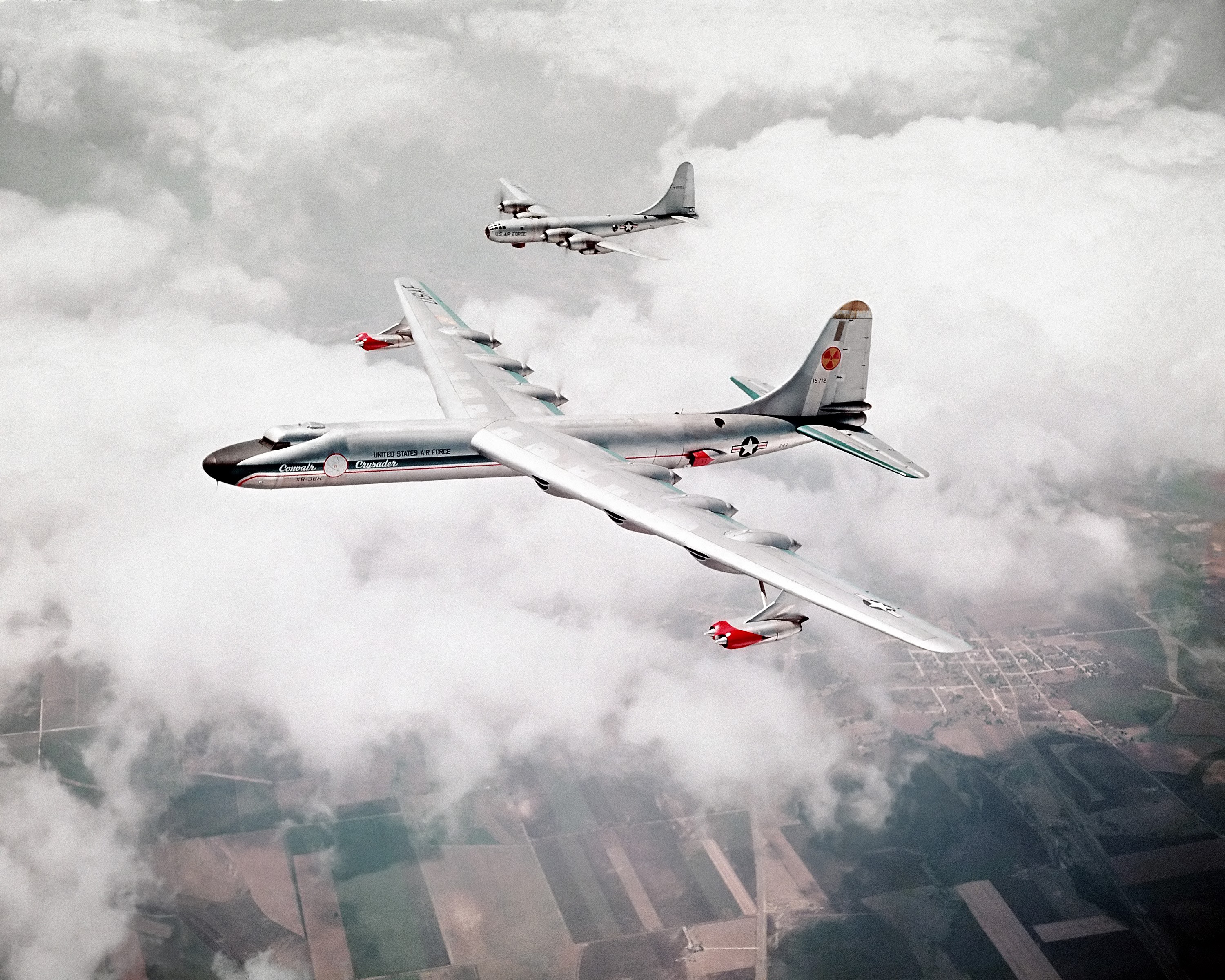  The only US aircraft to carry a nuclear reactor was the NB-36H. The program was canceled in 1958
