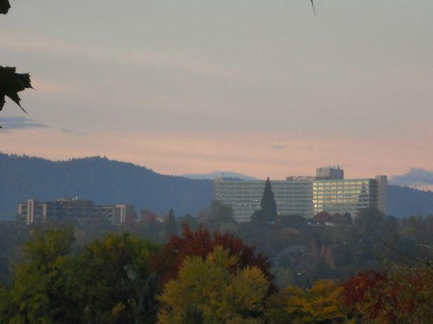 View of Rogue Valley Manor complex on October 31, 2012 from North Phoenix Road