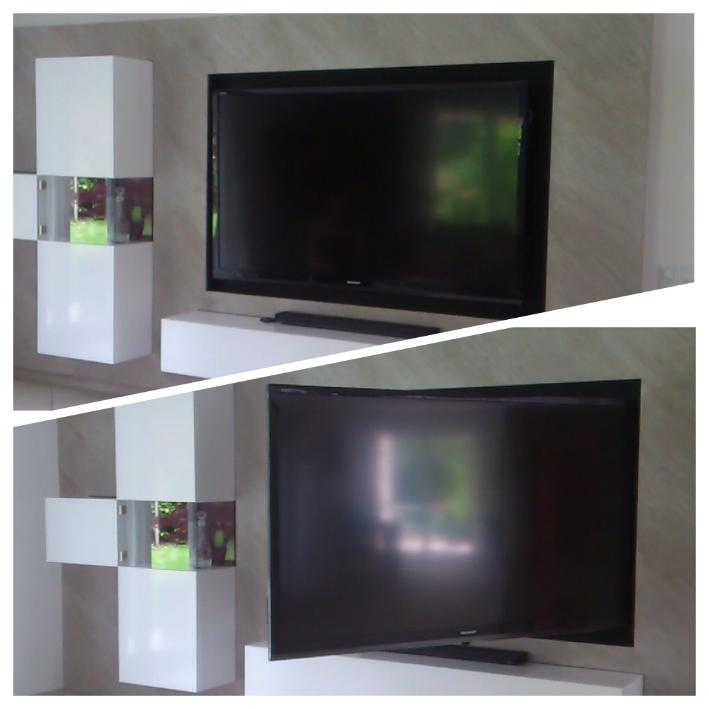 85 inch TV-wall swivel unit